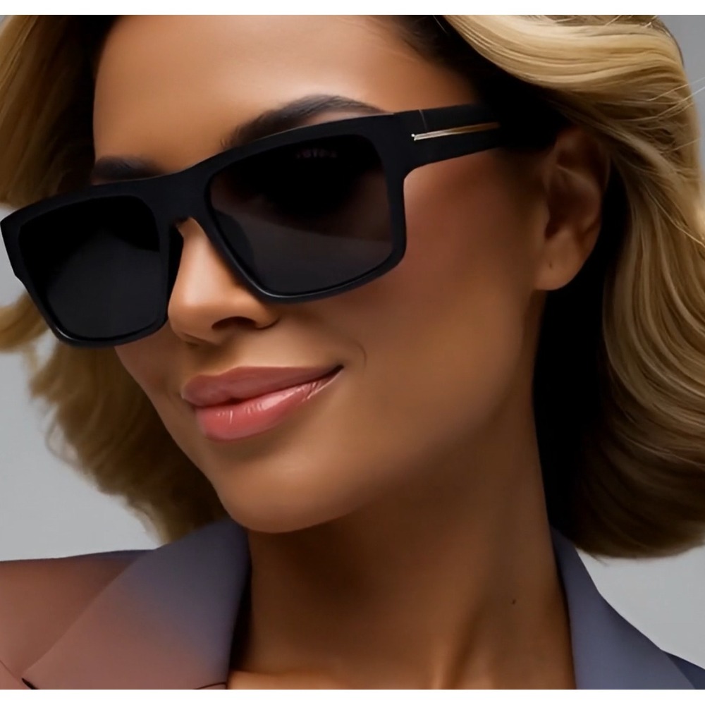 Sunglasses Women Polarized Black Lens‎ Driving Retro Street Wear Outdoor Lentes